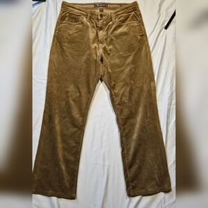 34 Heritage Charisma Classic Nordstrom mens olive green corduroy pants 35 x 32